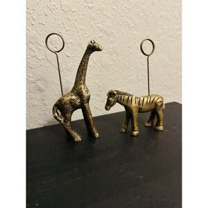 Party Animal Metal Photo Holders Set Of 2